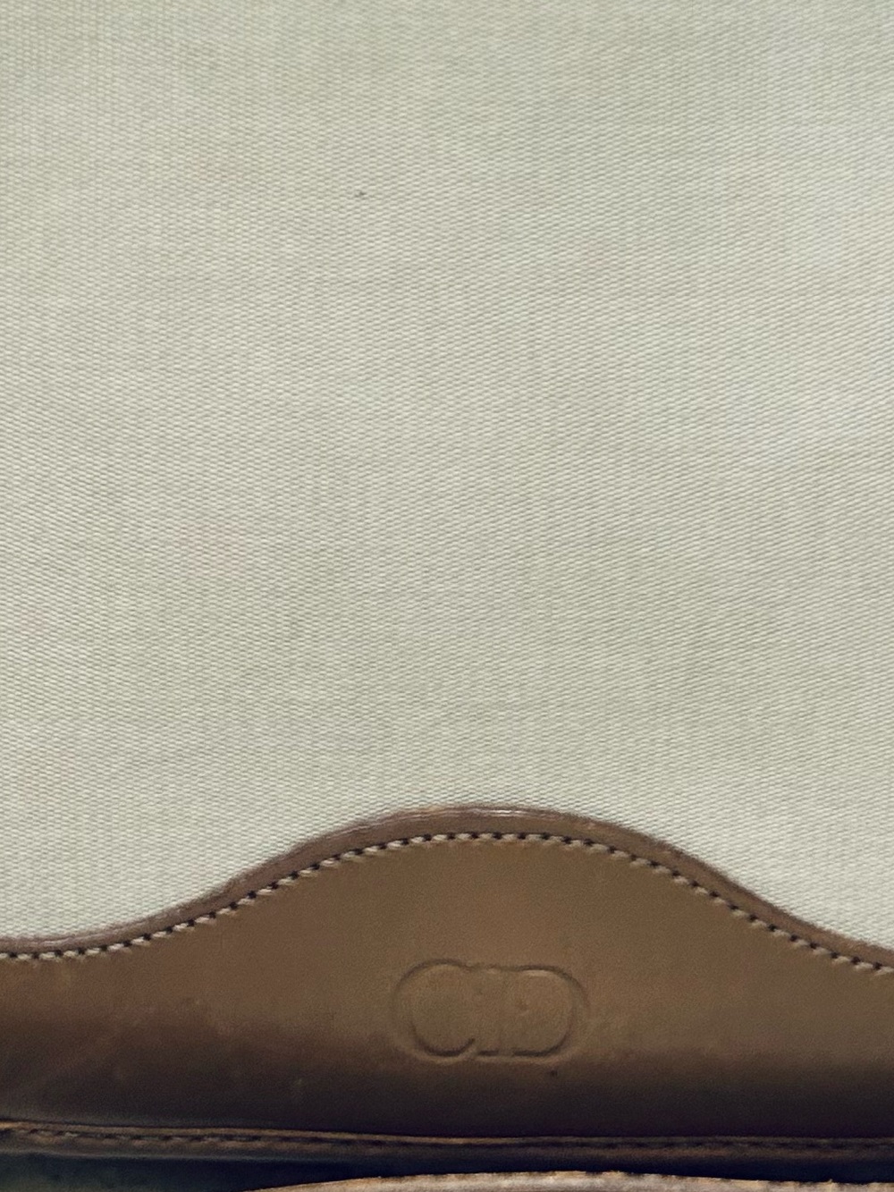 Christian Dior Cream and Brown Crossbody Saddle Bag - Picture 13 of 13